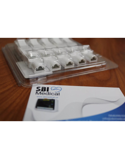 SBIMED EKG ECG Universal Gator Clip Electrode Clips - 4mm Banana Connector 10